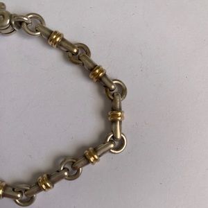 Silver + Gold Linked Bracelet